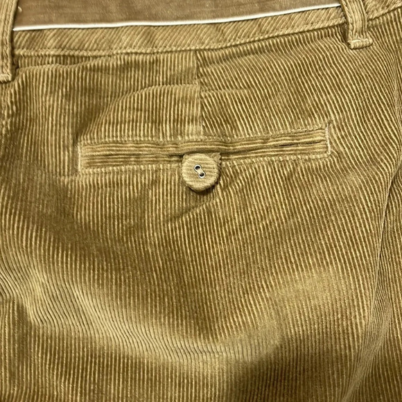 Talbots Petites Stretch Corduroy Cuffed Capri Brown Velvet Ribbon Belt 8 - Picture 16 of 16